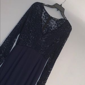 Navy Blue Lace Jumper